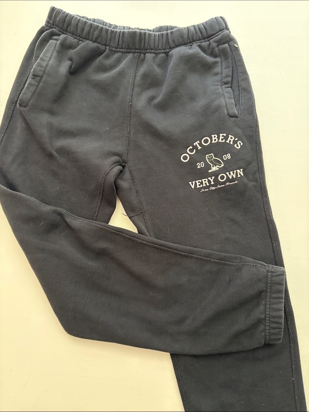 October's Very Own Men's Black Logo Sweat Joggers